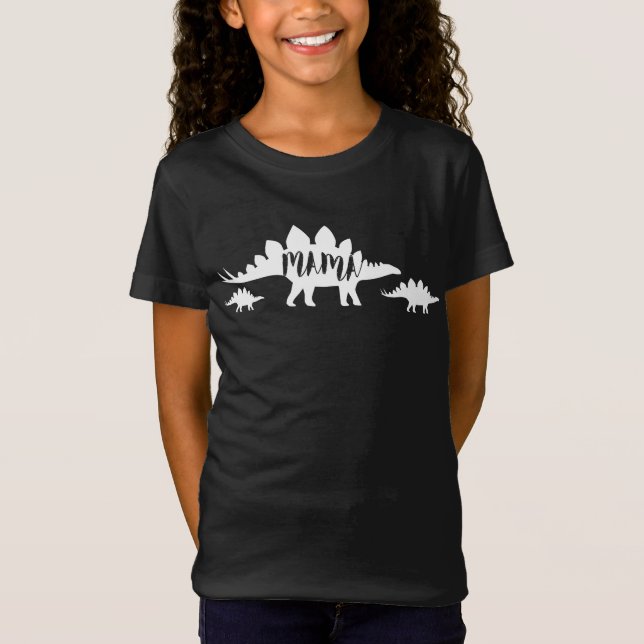 Mama Stegosaurus Dinosaur Mom Mothers Day Gift T-Shirt (Front)