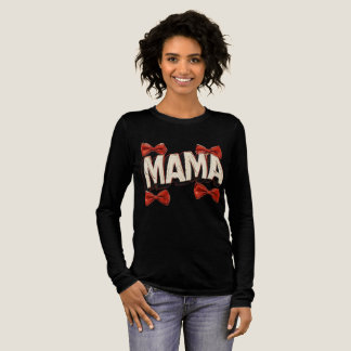Mama Strong: Bold Heart with 4 Red Ribbons T-Shirt Tri-Blend Shirt