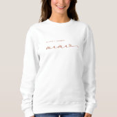 Mama | Terracotta Script and Heart with Kids Names Sweatshirt (Front)