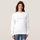 Mama | Terracotta Script and Heart with Kids Names Sweatshirt (Front Full)