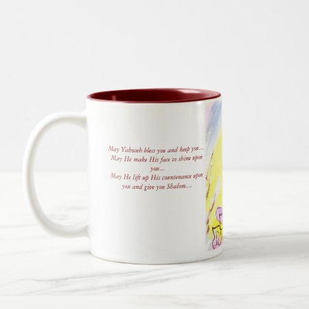 Mama, Thank You Yahweh, For All My Many Blessin... Two-tone Coffee Mug