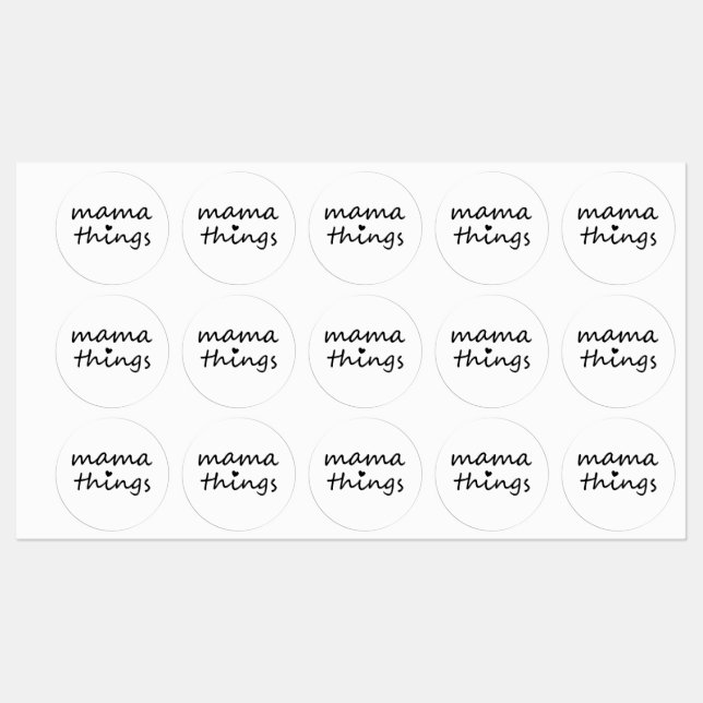 Mama Things First Mothers Day New Mom Labels (Sheet)