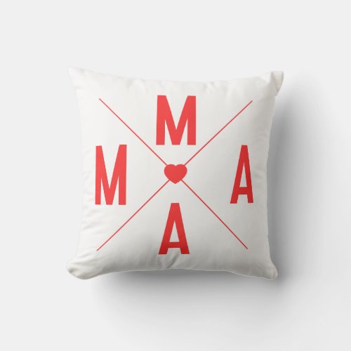 Mama Throw Pillow