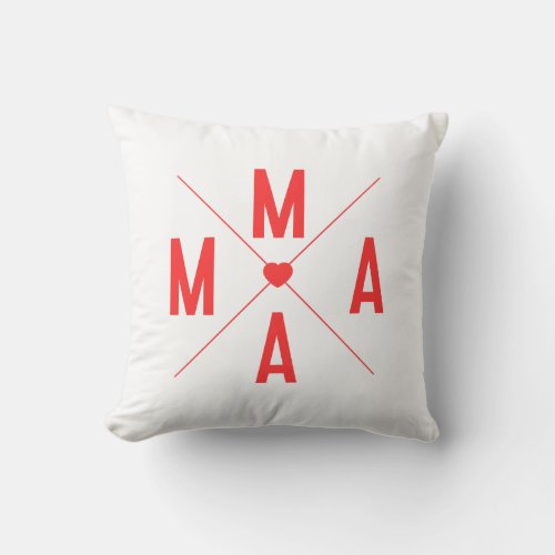 Mama Throw Pillow