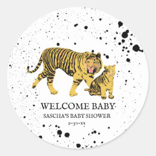 White Baby Tiger Sticker for Sale by Strivient