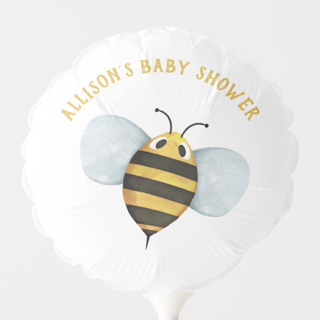 Mama to Bee Baby Shower Balloon (Front)