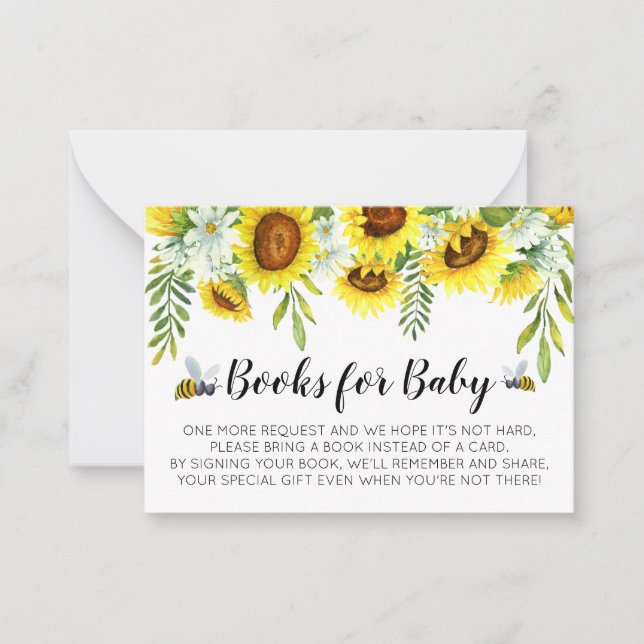 Mama-to-Bee Baby Shower Books for Baby Cards (Front)