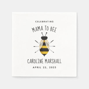 Mama to Bee Baby Shower Decor Cocktail Napkin