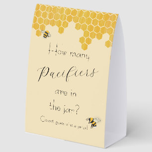 Mama to Bee Baby Shower Game Table Tent Sign