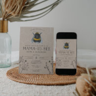 Mama to Bee Baby Shower Invitation