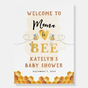 Mama to Bee Baby Shower Welcome Sign