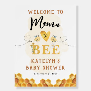 Mama to Bee Baby Shower Welcome Sign