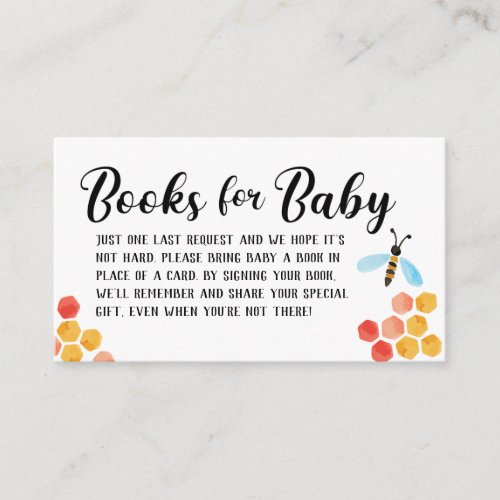 Mama to BEE Books For Baby Enclosure Card