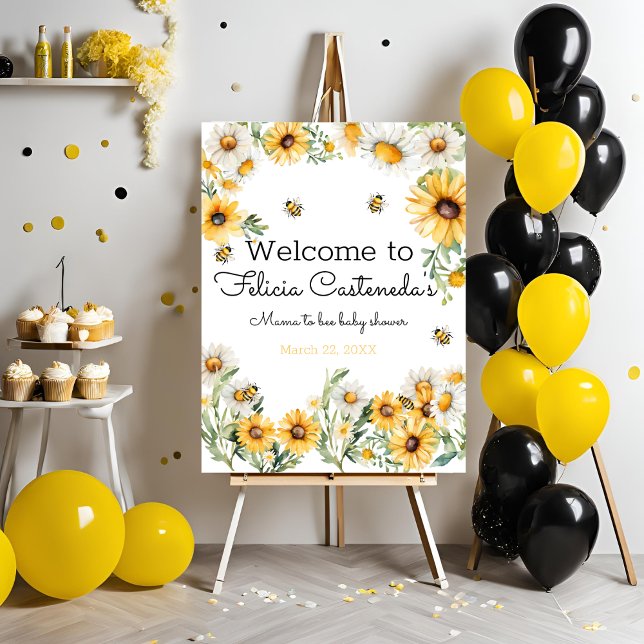 Mama to Bee Bumblebee Baby Shower welcome sign (Creator Uploaded)