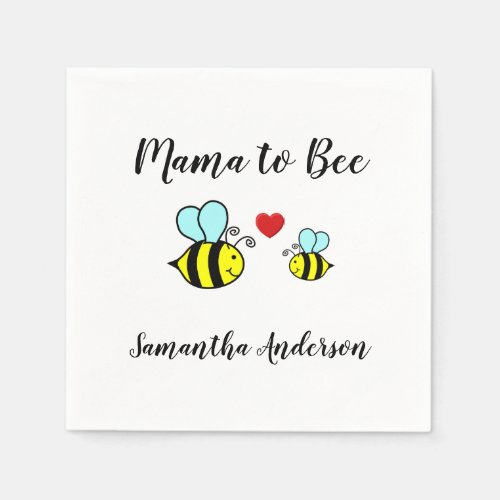 Mama to Bee _ Cocktail Napkin