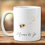 Mama To Bee Coffee Mug<br><div class="desc">This coffee mug is decorated with watercolor honey bees and "Mama to Bee" in stylish script typography.
Easily customizable with your monogram. Makes a lovely gift for the expectant mother.
Original Watercolor © Michele Davies.</div>