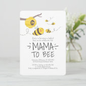 Mama to Bee Cute Honey Neutral Baby Shower Invitation (Standing Front)