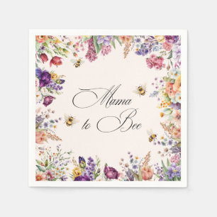 Mama To Bee Floral Baby Shower Napkins