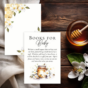 Mama to Bee Honey Bee Baby Shower Books for Baby Enclosure Card