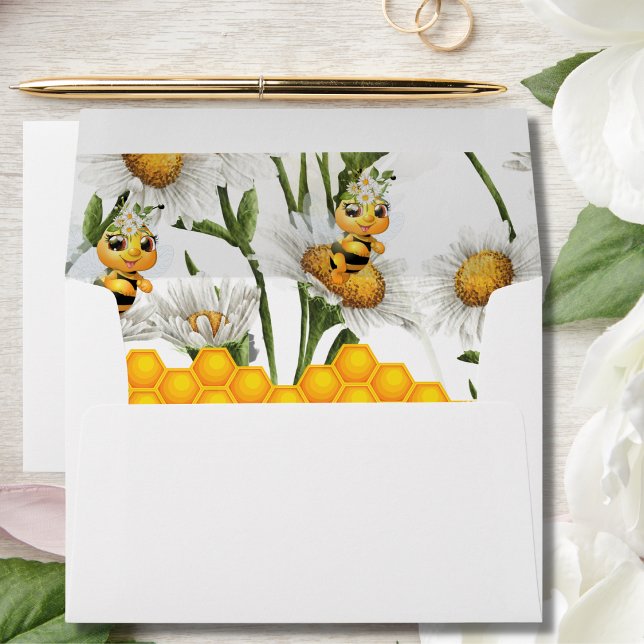 Mama To Bee Honey Bee Themed Envelope (Creator Uploaded)