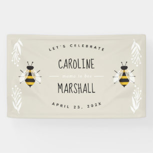 Mama to Bee Neutral Baby Shower Sign Banner Sign