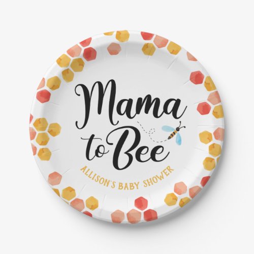 Mama to BEE Paper Plates