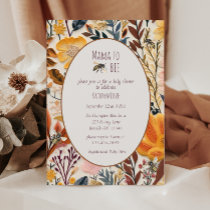 Mama to bee vintage wildflower baby shower invitation
