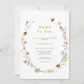 Mama to Bee Wildflower Baby Shower Invitation (Front)