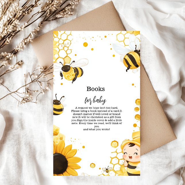 Mama to Bee Wildflower Honeybee Mom Books for Baby Enclosure Card (Creator Uploaded)