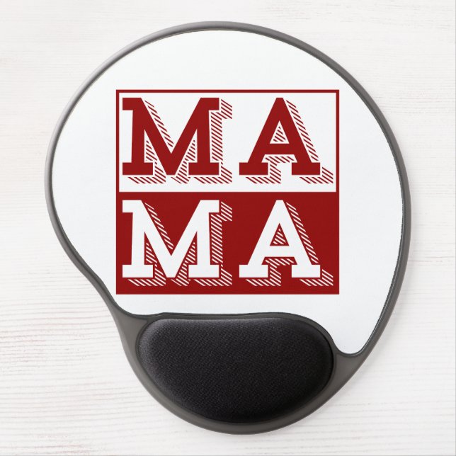 MAMA TYPOGRAPHY MOTHERS DAY GIFT GEL MOUSE PAD (Front)