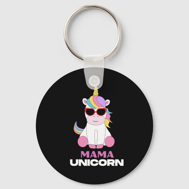 Mama Unicorn Magic Squad    Keychain (Front)