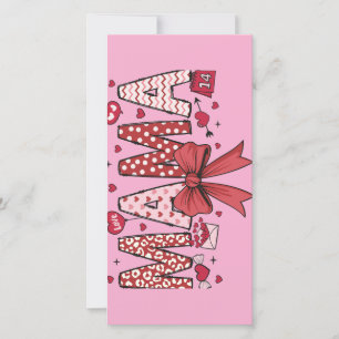 Mama Valentine Sign Holiday Card