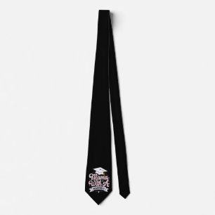 Mama With A Master’s Degree Graduation Mom Neck Tie