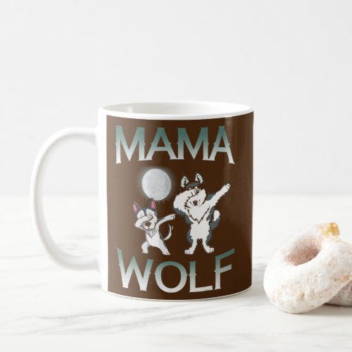 Mama Wolf Family of Wolves  Coffee Mug