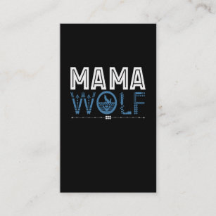 Mama Wolf Native American Art Mother Business Card