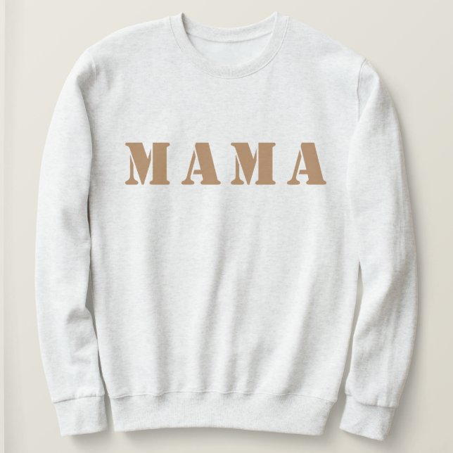 “Mama” Women’s Crew-Neck Sweatshirt (Design Front)