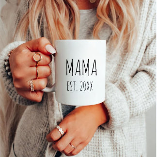 Mama Year Establish Modern Mother's Day Gift Coffee Mug