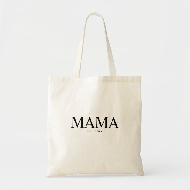 Mama Year Established Tote Bag (Front)