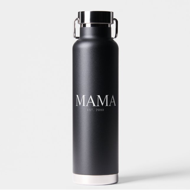 Mama Year Established Water Bottle (Front)