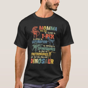 Mama You Are As Strong As Dinosaur Rex Mommy Mothe T-Shirt