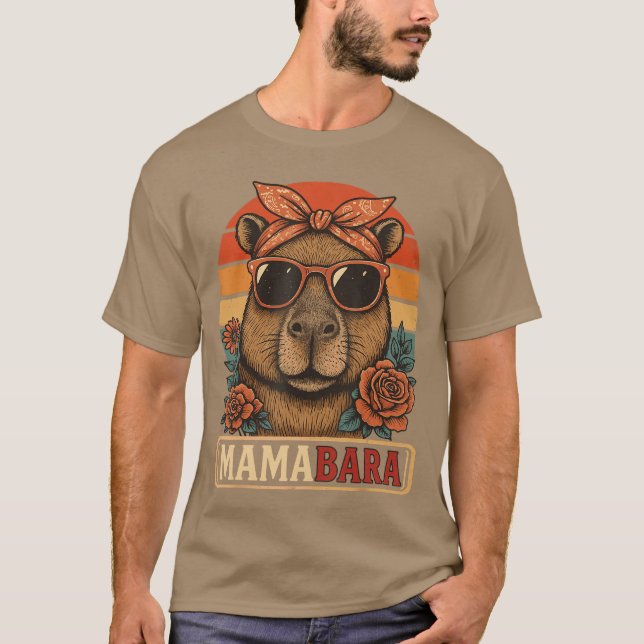 Mamabara Capybara Mother boy T-Shirt (Front)