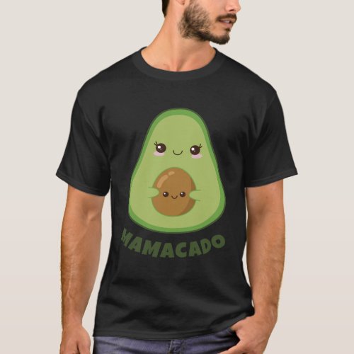 Mamacado Announcement Pregnant Avocado Pregnancy T_Shirt