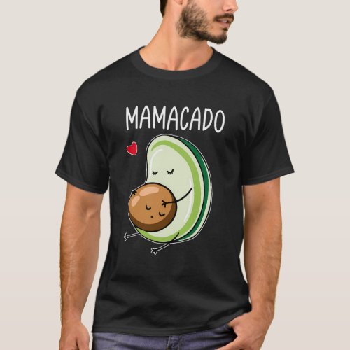 Mamacado Avocado Pajamas Pregnant Mom Pregnancy T_Shirt