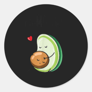 Mamacado Avocado Pregnant Mom Pregnancy Avo Classic Round Sticker