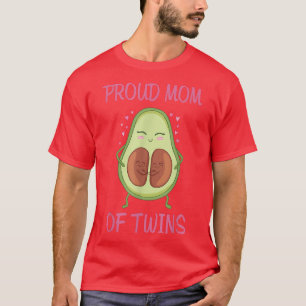 Mamacado Avocado Proud Mom Of Twins Mothers Day Id T-Shirt