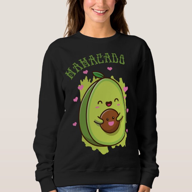 Mamacado Cute Avocado Funny Mom - my Mother Fruit  Sweatshirt (Front)