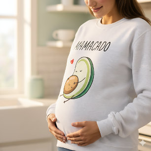 MAMACADO Funny Pregnancy T-Shirt Avocado Mom Sweatshirt