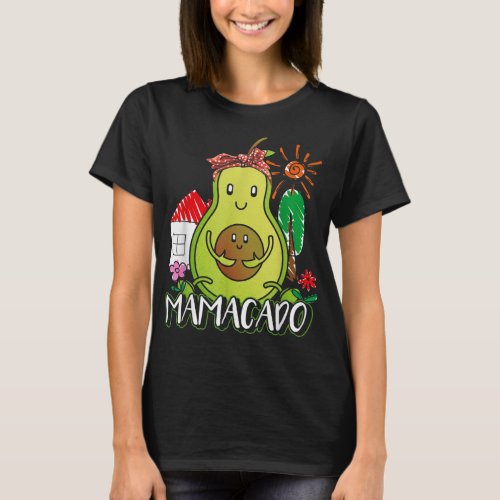 Mamacado Keto Avocado Seed Mothers Day Cute Avocen T_Shirt