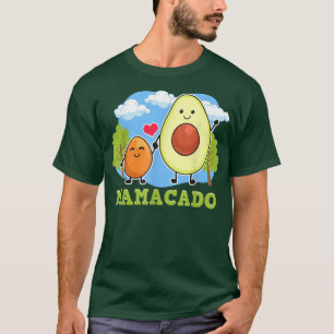 Mamacado Mama Avocado With Seed Funny Vegan Mom Mo T-Shirt