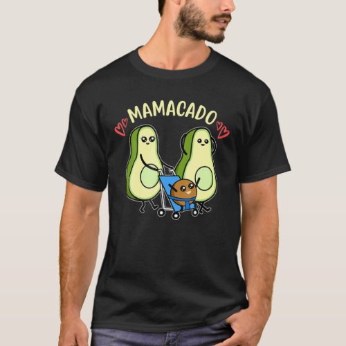 Mamacado Pregnant Avocado Pregnancy Announcement T_Shirt